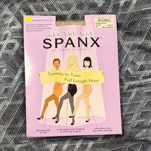 SPANX Tummy to Toes Full Length Hose - Black and Nude